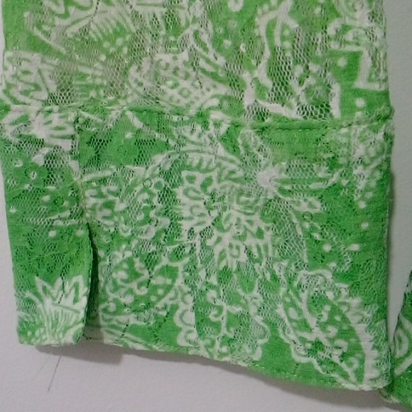 INC green button down shirt - Picture 4 of 6